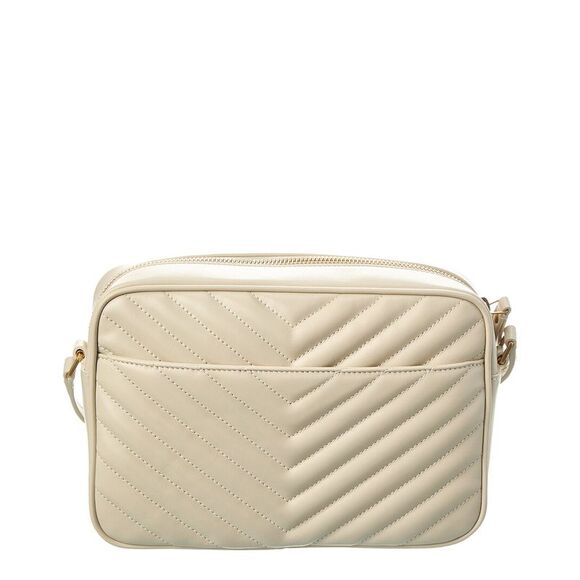 Saint Laurent Lou Monogram Leather Camera Bag, White - Picture 2 of 6